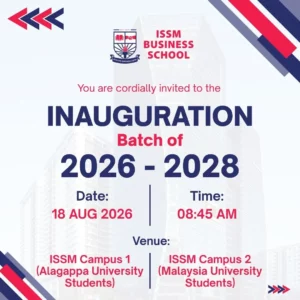 ISSM Business School 2026 Inaugration day for freshers